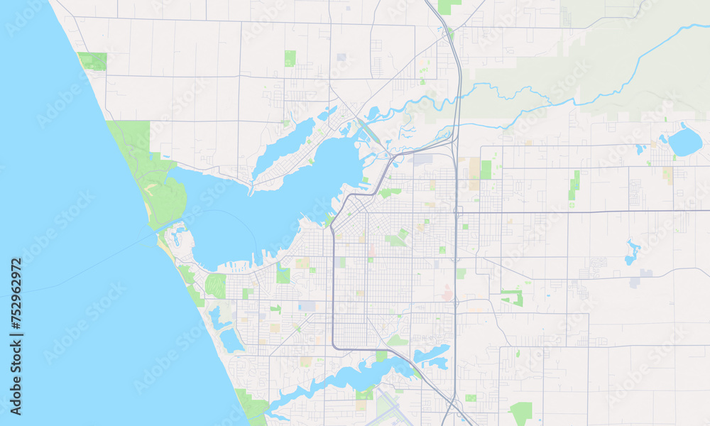 Muskegon Michigan Map, Detailed Map of Muskegon Michigan