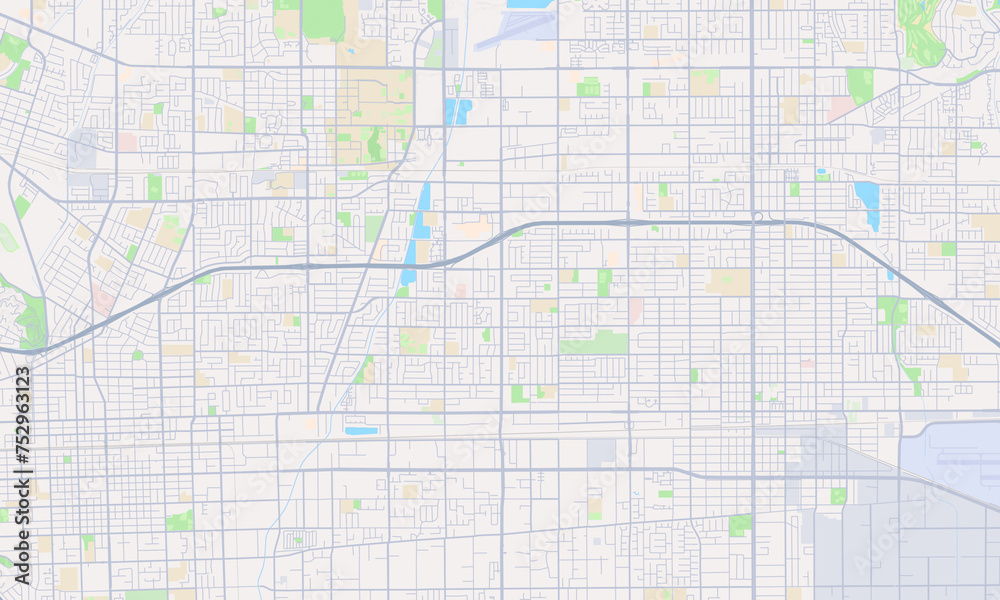 Montclair California Map, Detailed Map of Montclair California Stock