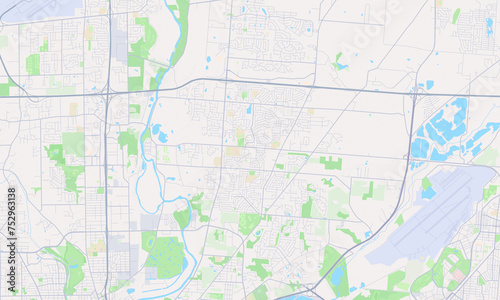 Huber Heights Ohio Map, Detailed Map of Huber Heights Ohio