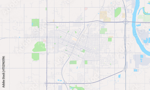 Muskogee Oklahoma Map, Detailed Map of Muskogee Oklahoma