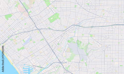 Culver City California Map, Detailed Map of Culver City California photo