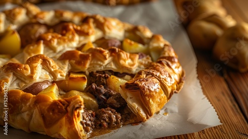 Savory Beef and Potato Pasties in Pastry
