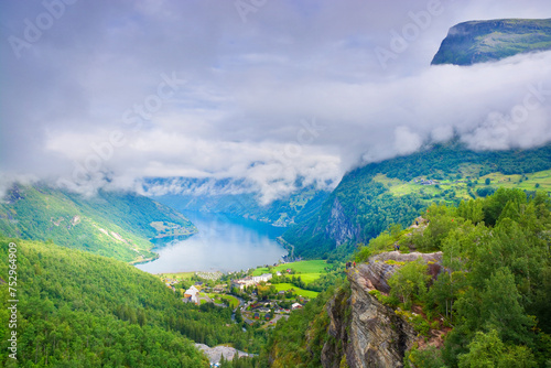 View of Geiranger and Geira...
