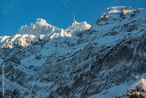 Bergspitze des Säntis, Appenzell, Schweiz