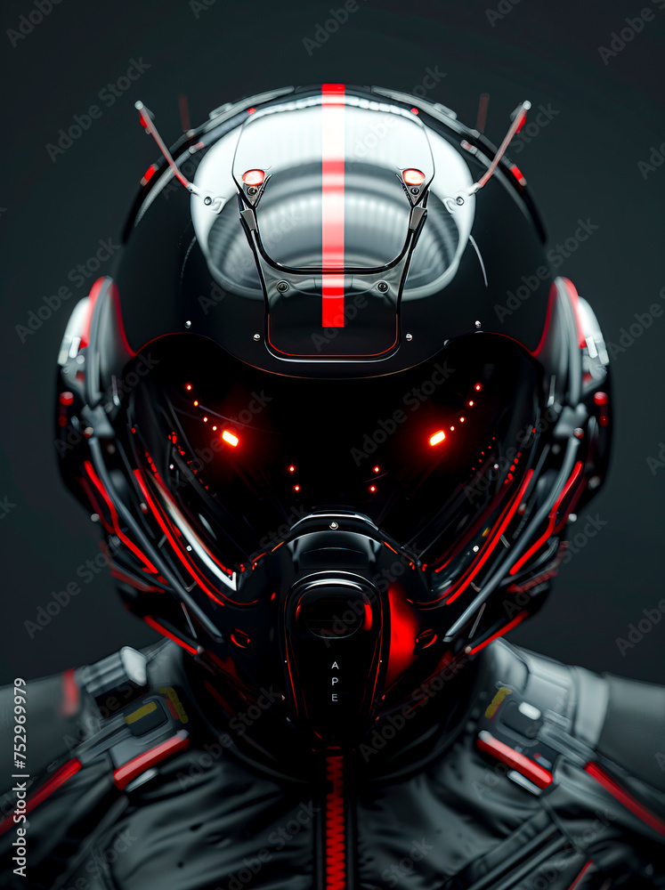 Sleek Crimson Fighter Pilot Helmet: Unleash Your Maverick Spirit with this Striking Image! created with Generative AI technology Sleek Crimson Fighter Pilot Helmet: Unleash Your Maverick Spirit with this Striking Image! created with Generative AI technology