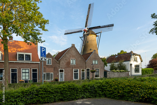 Utrecht, the Netherlands. 5 June 2023. Windmill Korenmolen De Windotter IJsselstein Utrecht. photo
