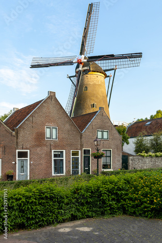 Utrecht, the Netherlands. 5 June 2023. Windmill Korenmolen De Windotter IJsselstein Utrecht. photo