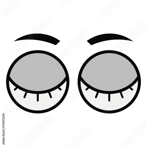 Cartoon eyes icon design, illustration design