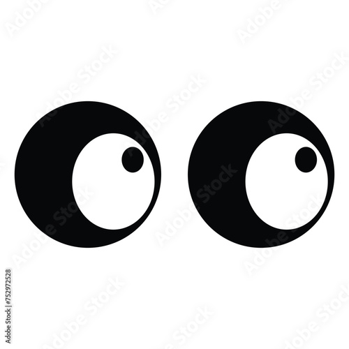 Cartoon eyes icon design, illustration design