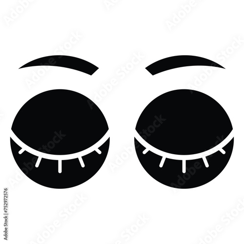 Cartoon eyes icon design, illustration design