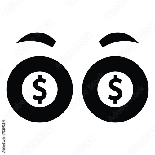 Cartoon eyes icon design, illustration design