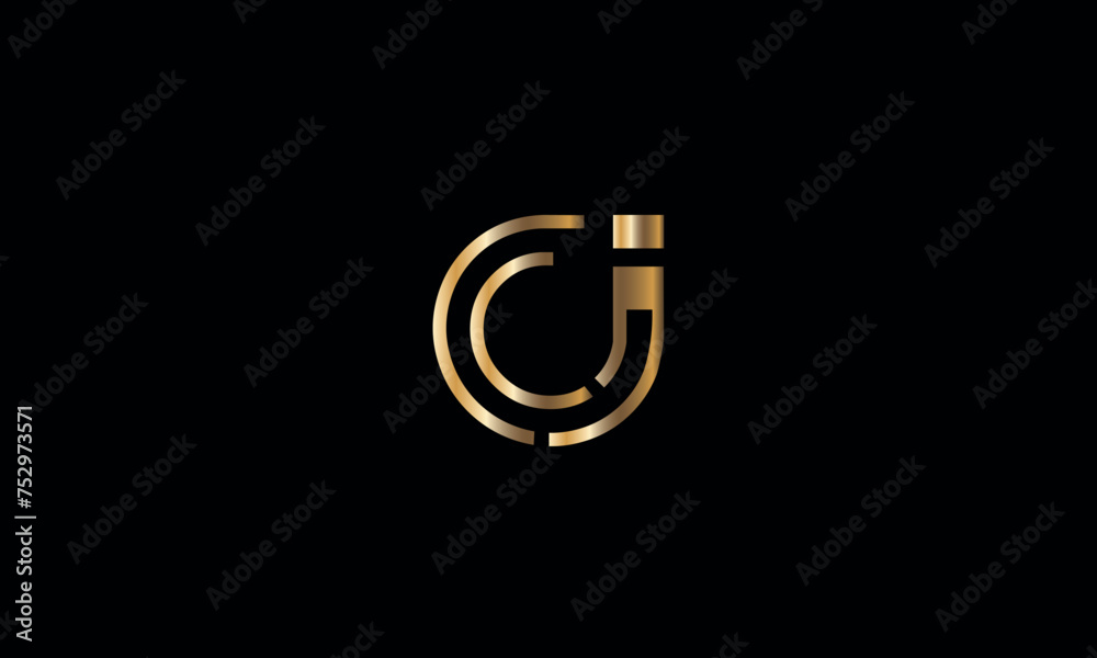 CJ, JC, C, J, Abstract Letters Logo Monogram CJ, JC, C, J, Abstract Letters Logo Monogram