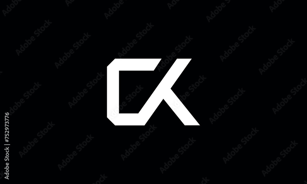 CK, KC, C, CK, Abstract Letters Logo Monogram CK, KC, C, CK, Abstract Letters Logo Monogram