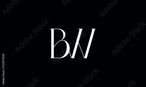 BW, WB, B, W, Abstract Letters Logo Monogram