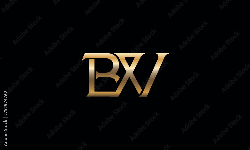 BW, WB, B, W, Abstract Letters Logo Monogram BW, WB, B, W, Abstract Letters Logo Monogram