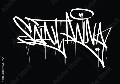 SAINT ANNA word graffiti tag style