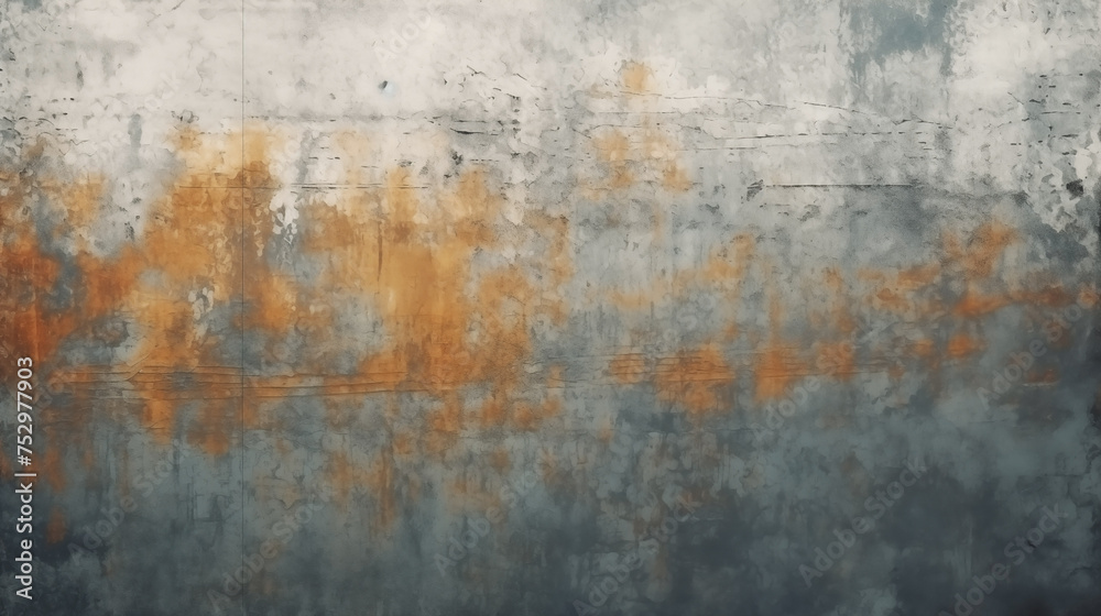 Brown and dirty blue grunge abstract art background