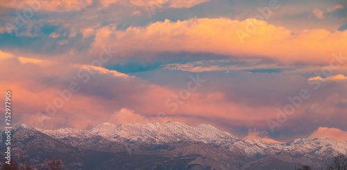 sunset over the mountains © Marin