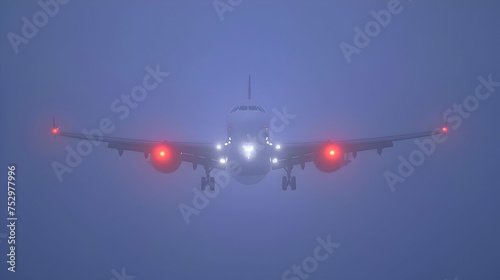 Airplane  - bad weather landing