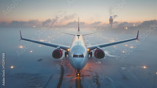 Airplane  - bad weather landing