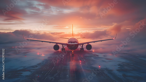 Airplane - bad weather landing