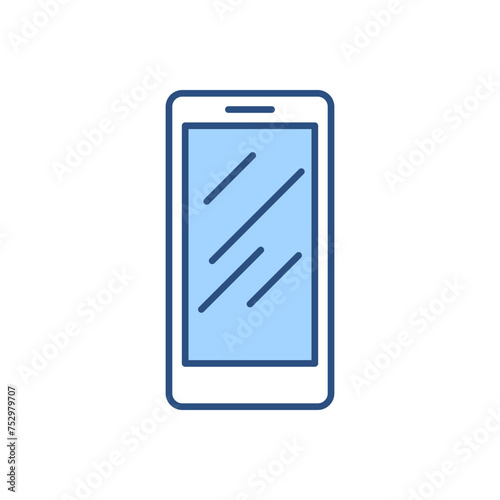 Smartphone related vector icon. Isolated on white background. Vector illustration