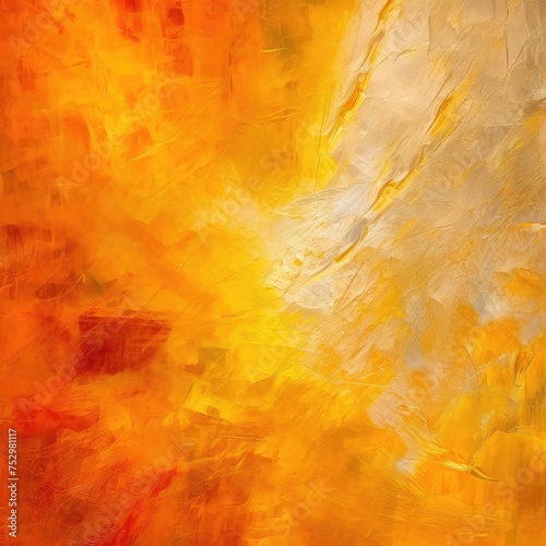 Abstract Orange and Yellow Artistic Background