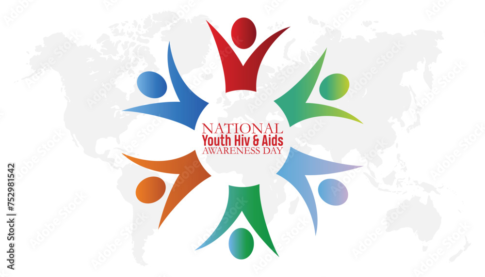 National Youth HIV & AIDS Awareness Day observed every year in April. Template for background, banner, card, poster with text inscription. National Youth HIV & AIDS Awareness Day observed every year in April. Template for background, banner, card, poster with text inscription.