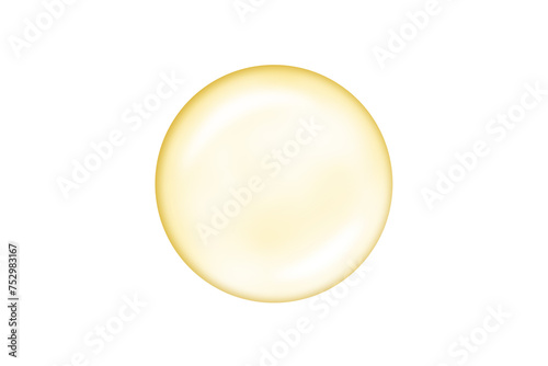 oil drop isolated on white background.	