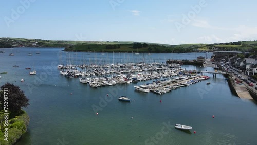 drone flight over the port of Baltimore during a sailboat competition, Ireland photo