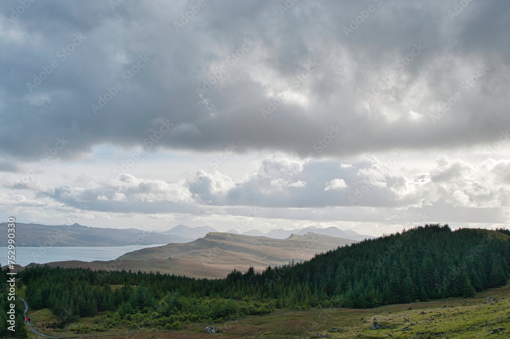 Fototapeta premium Ile de Skye, Ecosse, Old Man of Storr,