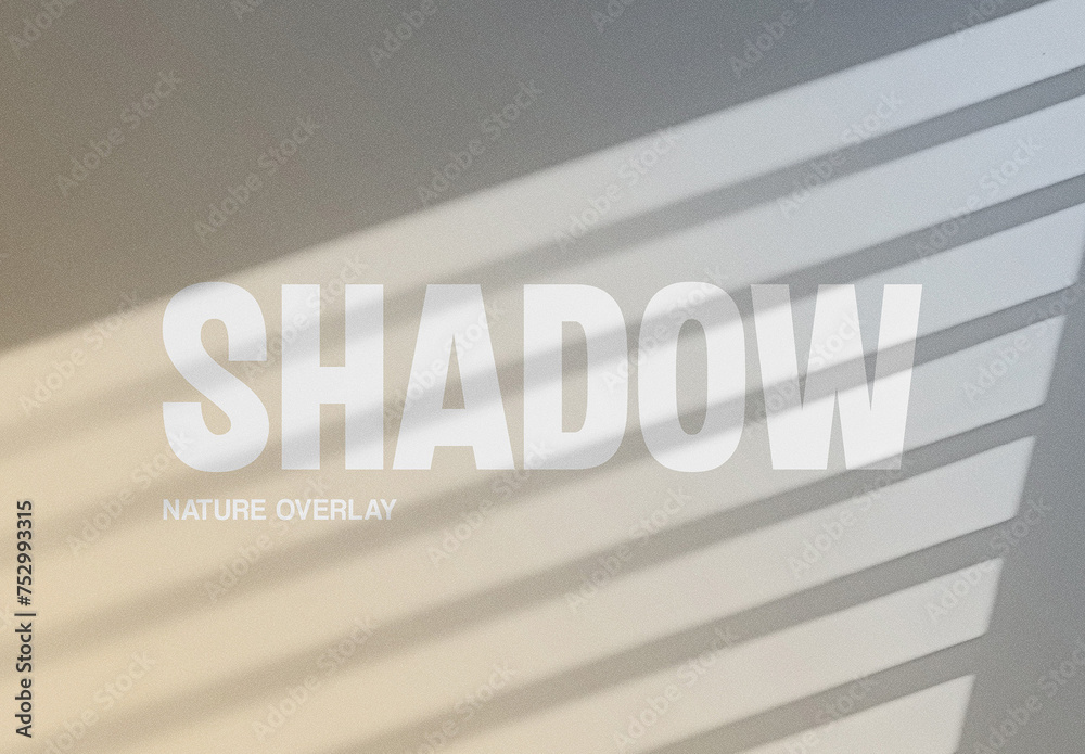 Abstract Shadow Overlay Photo Effect Mockup With Generative AI Stock ...