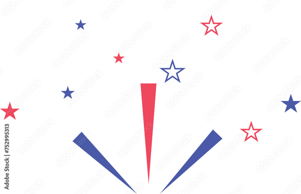 Obraz premium 4th of july celebration firework