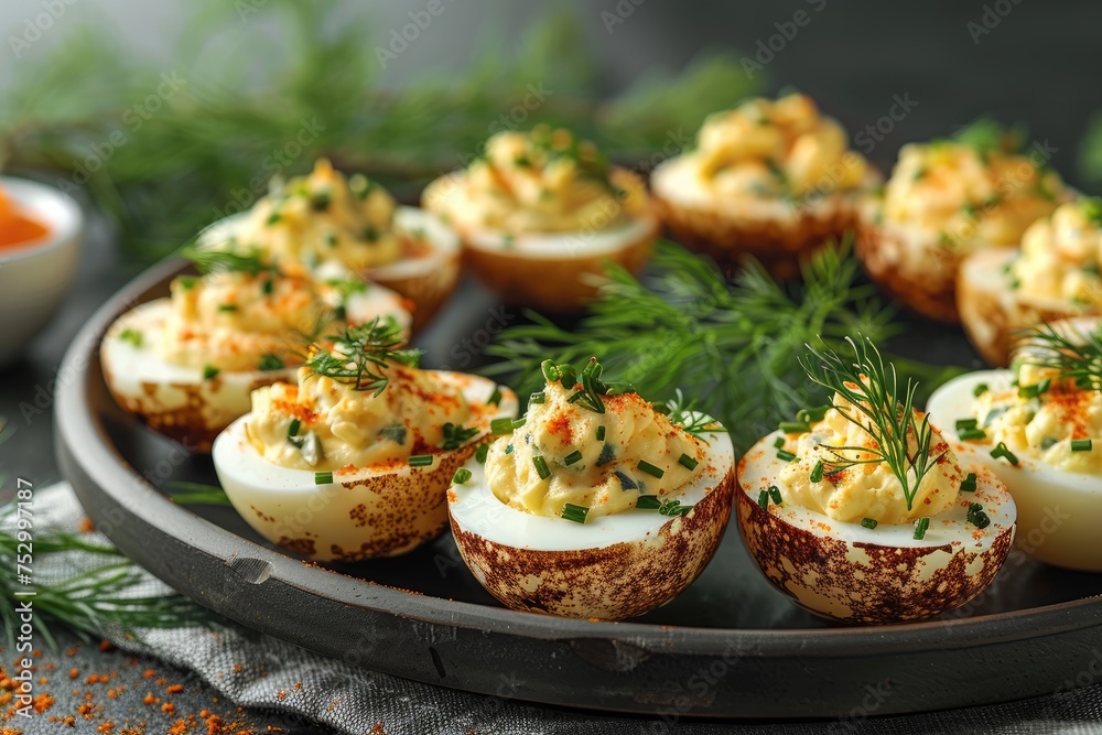 deviled egg in the kitchen table professional advertising food photography deviled egg in the kitchen table professional advertising food photography