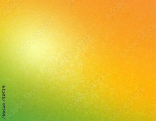 orange green yellow  abstract background shines with bright light and pattern glow empty space  grainy noise rough texture color gradient smooth
