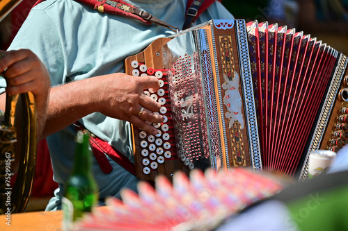 Styrian harmonica - a typical musical instrument in the Salzkammergut photo