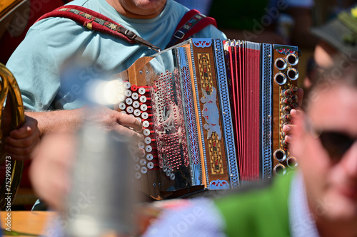 Styrian harmonica - a typical musical instrument in the Salzkammergut photo