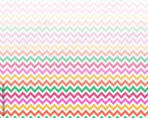 Colorful chevron pattern with transparent gradient with copy space for text abstract background.