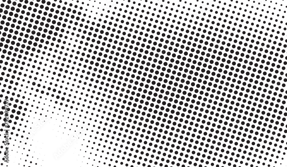 gradient halftone dots background. Pop art template, texture. Vector illustration