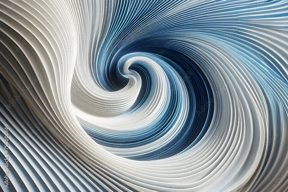 Abstract white and blue color, modern design stripes background with curve line, twirl pattern Abstract white and blue color, modern design stripes background with curve line, twirl pattern