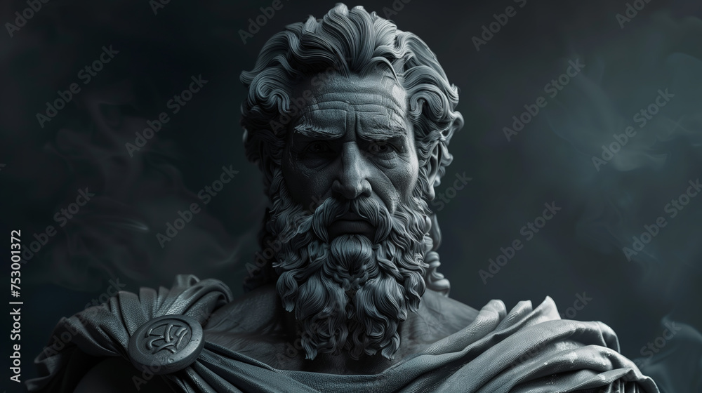 The Statue of Hades, Greek God of the Underworld