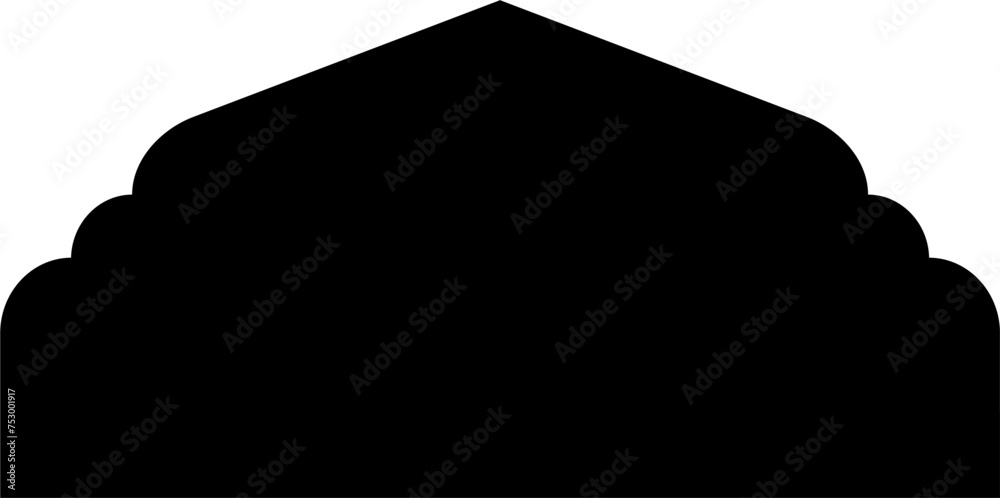Islamic Dome Design Glyph Black filled silhouettes Design pictogram symbol visual illustration Islamic Dome Design Glyph Black filled silhouettes Design pictogram symbol visual illustration