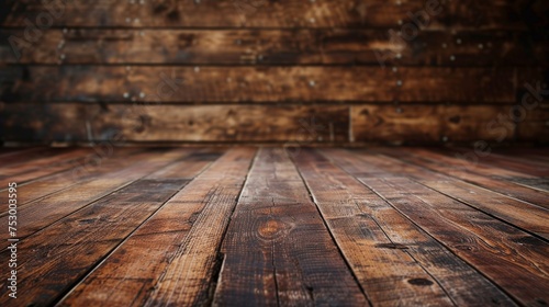 Old brown rustic light bright wooden wall table floor texture.