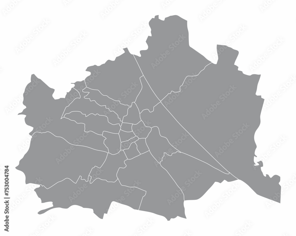 Vienna administrative map