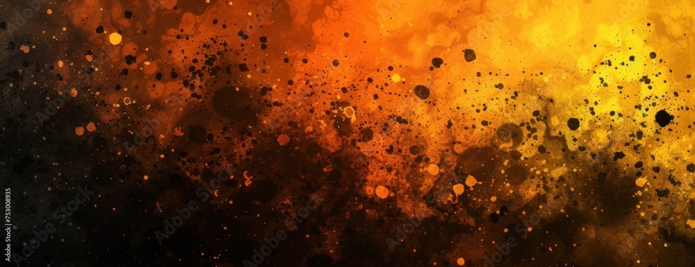black brown orange yellow abstract background color gradient ombre spots fire burn burnt
