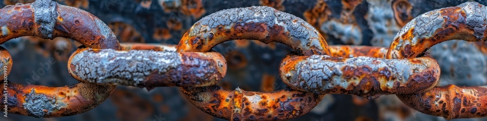 Close-up of Rusted Anchor Chain Close-up of Rusted Anchor Chain