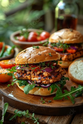 Ground Chicken Sandwiches Perfect for Outdoor Dining