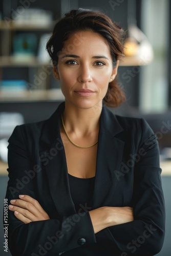 businesswoman in office portrait Generative AI