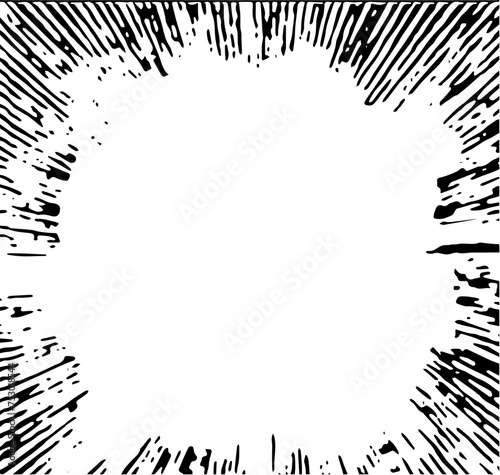 Vektor Rahmen Explosion - Darstellung Linien Strahlen - Design Element Hintergrund