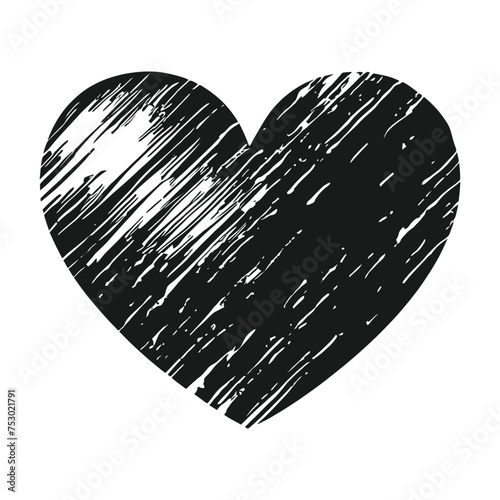 Hand drawn beautiful vector heart (ID: 753021791)